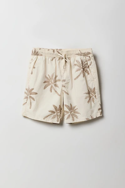 Short à imprimé tropical pour garçons