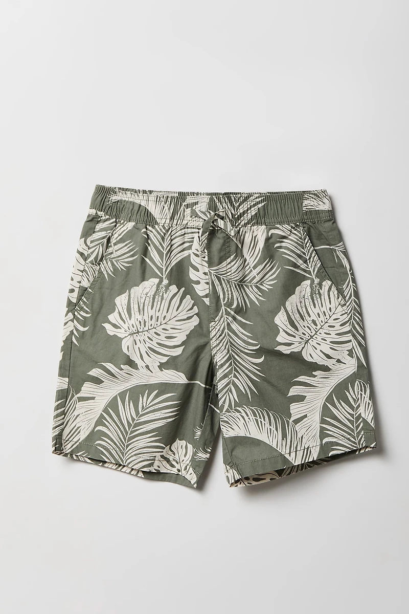 Boys Printed Poplin Short