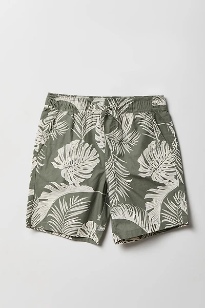 Boys Printed Poplin Short