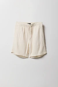 Short en lin à taille coulissante pour garçon