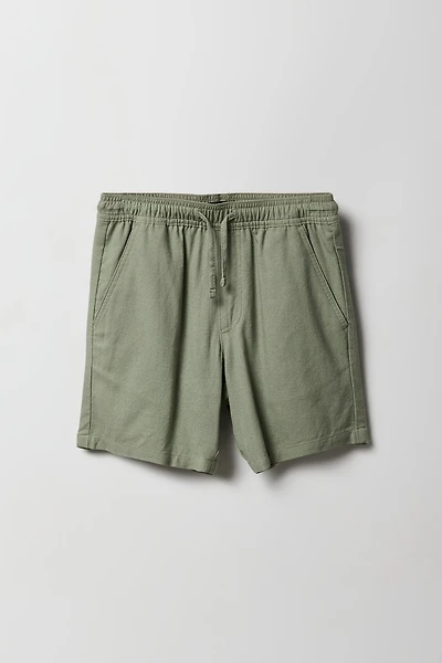 Boys Linen Blend Short