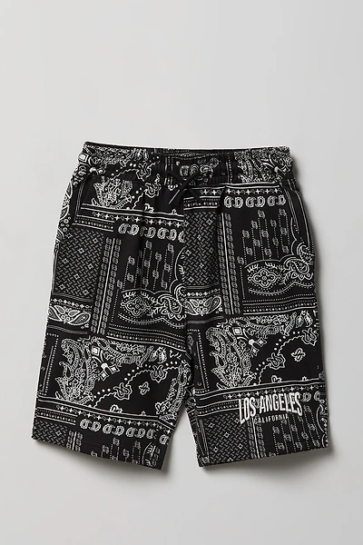 Boys Printed Fleece Short