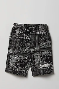 Boys Printed Fleece Short