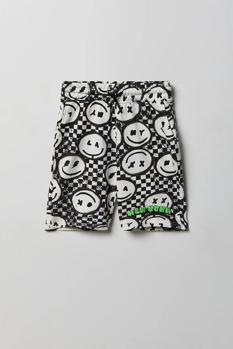 Boys Printed Fleece Short