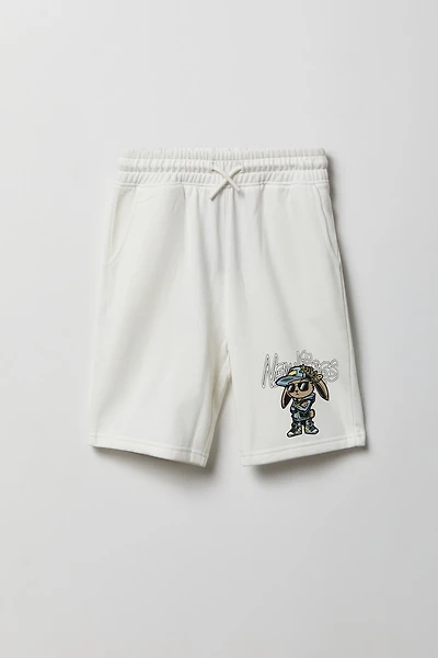 Short en molleton à imprimé Animal pour garçon