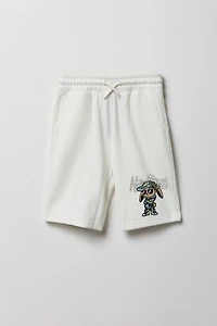 Short en molleton à imprimé Animal pour garçon