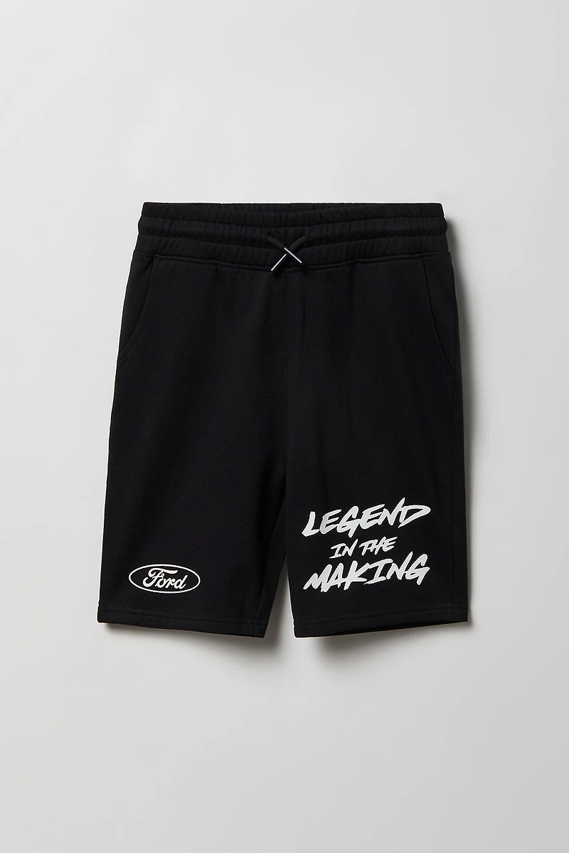 Kids Ford Graphic Fleece Short