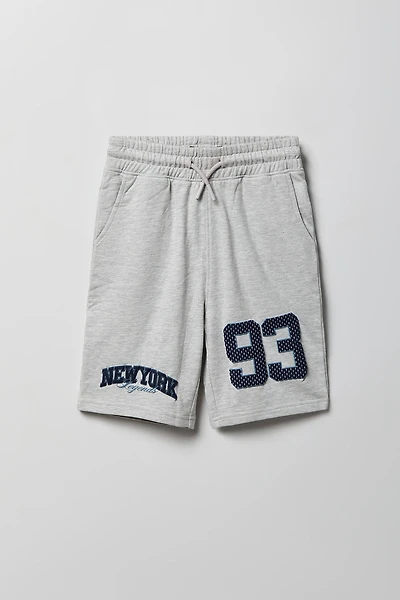 Boys City Graphic Fleece Short