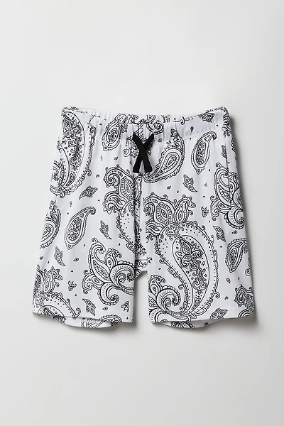 Short Active en filet imprimé pour garçon