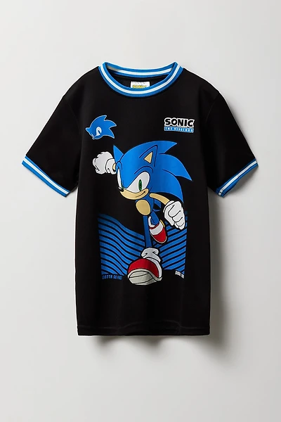 Jersey en filet à imprimé Sonic pour garçon