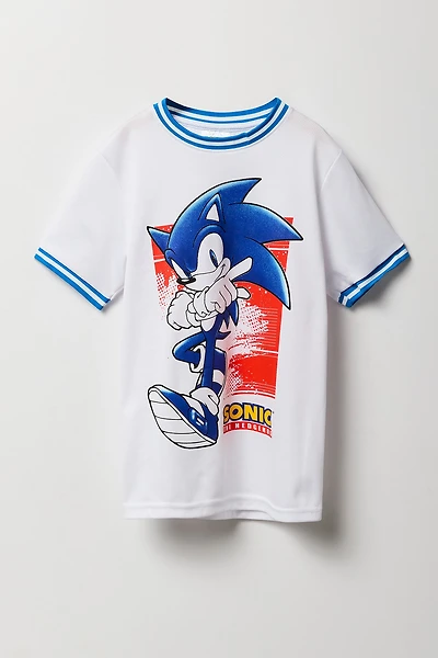 Jersey en filet à imprimé Sonic pour garçon