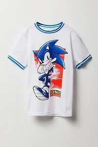 Jersey en filet à imprimé Sonic pour garçon