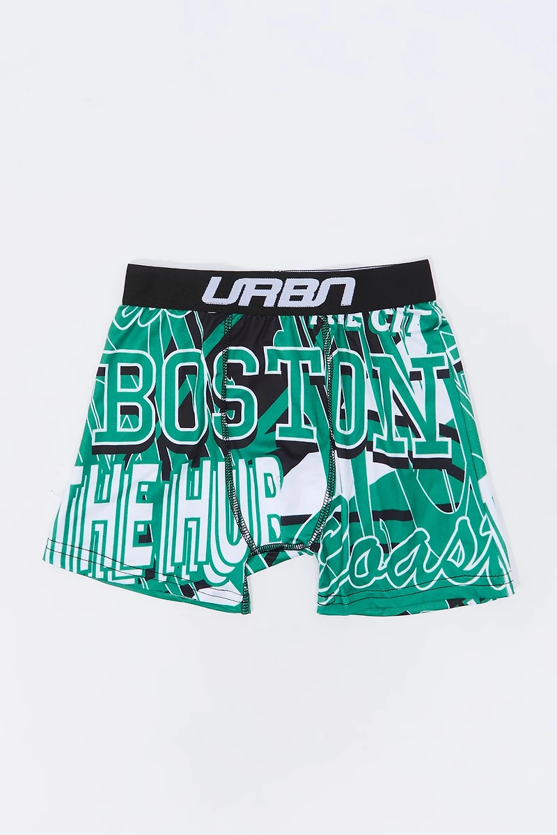 Boys Basketball Team Print Boxer Brief