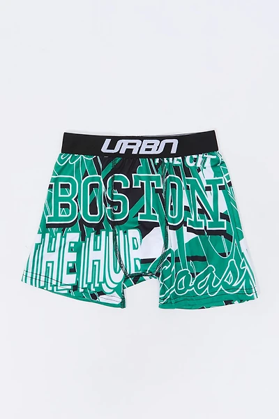 Boys Basketball Team Print Boxer Brief