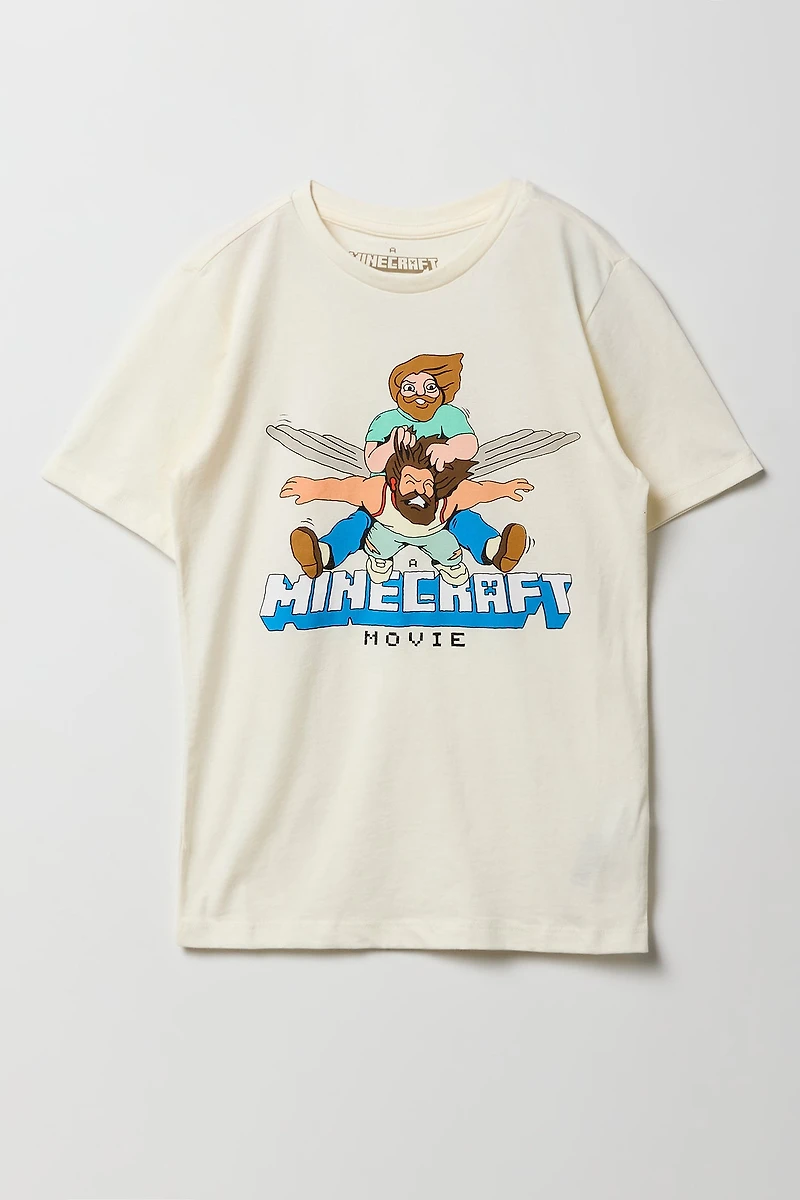 Kids Minecraft Movie Graphic T-Shirt