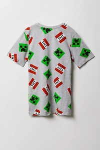 T-shirt à imprimé Minecraft TNT pour enfant