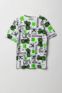 Kids Minecraft TNT Printed T-Shirt