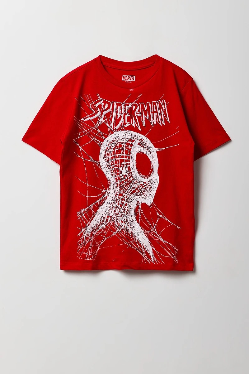Kids Spider-Man Embroidered T-Shirt
