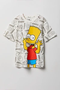 Kids Bart Simpson Print T-Shirt
