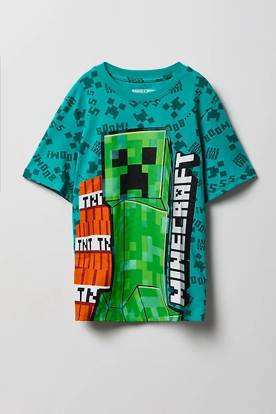 Kids Minecraft Print T-Shirt