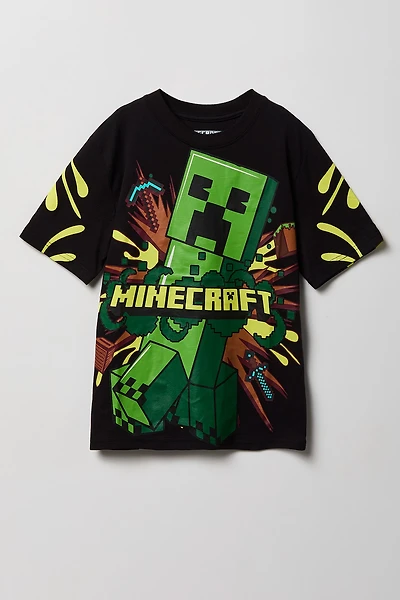 Kids Minecraft Print T-Shirt