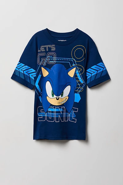 Kids Sonic Print T-Shirt