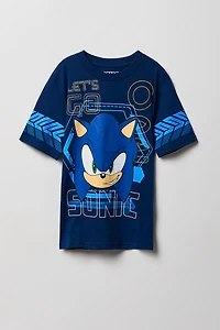 Kids Sonic Print T-Shirt