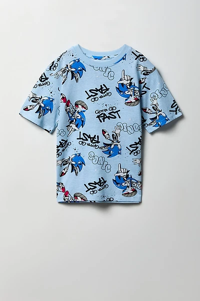 Kids Sonic Print T-Shirt