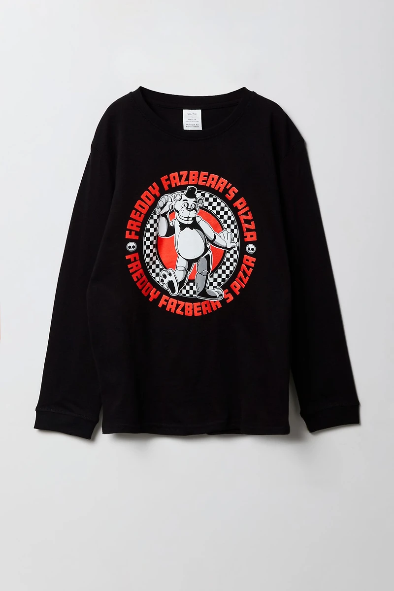 Kids Five Nights at Freddy's Graphic Long Sleeve Top