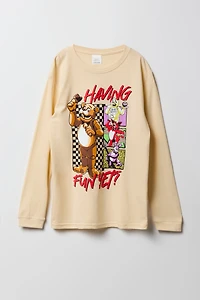 Haut à manches longues avec imprimé Five Nights at Freddy's pour enfants