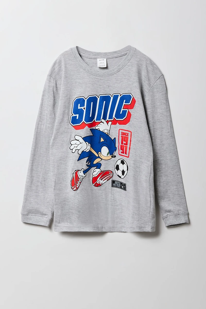 Kids Sonic Graphic Long Sleeve Top