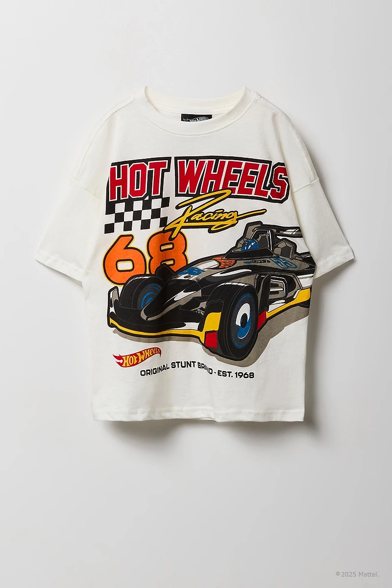 T-shirt à imprimé Hot Wheels™ en relief pour enfant