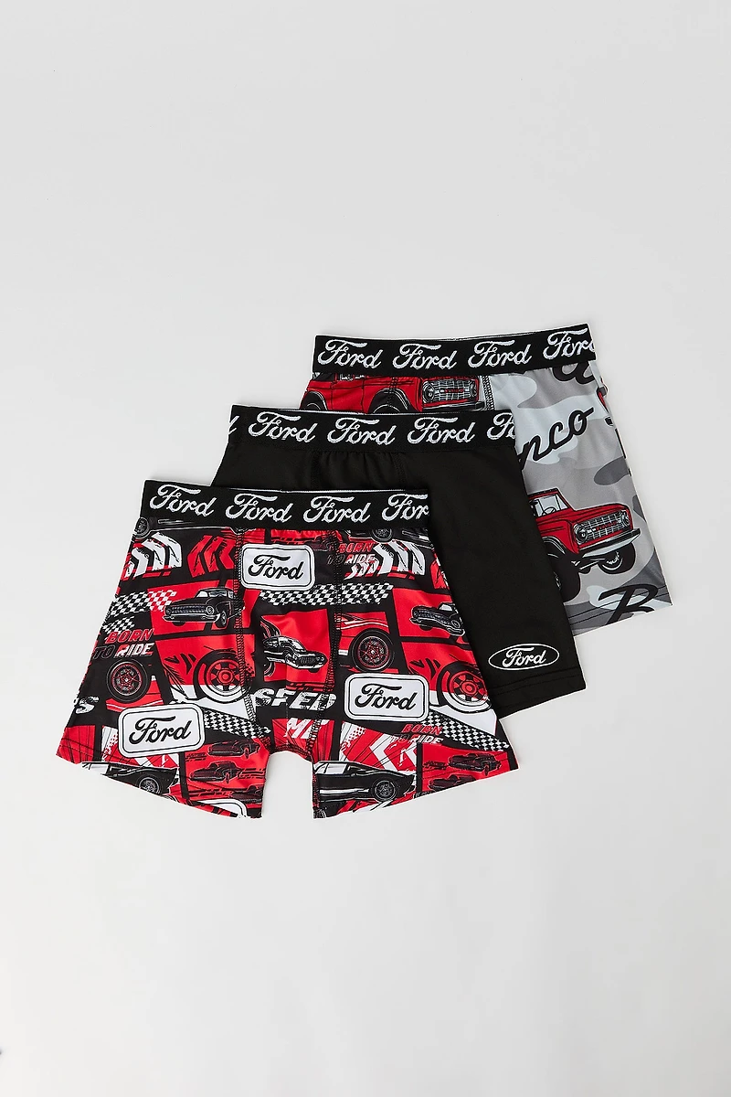 Ford Boys Printed Boxer Brief (3 Pack)