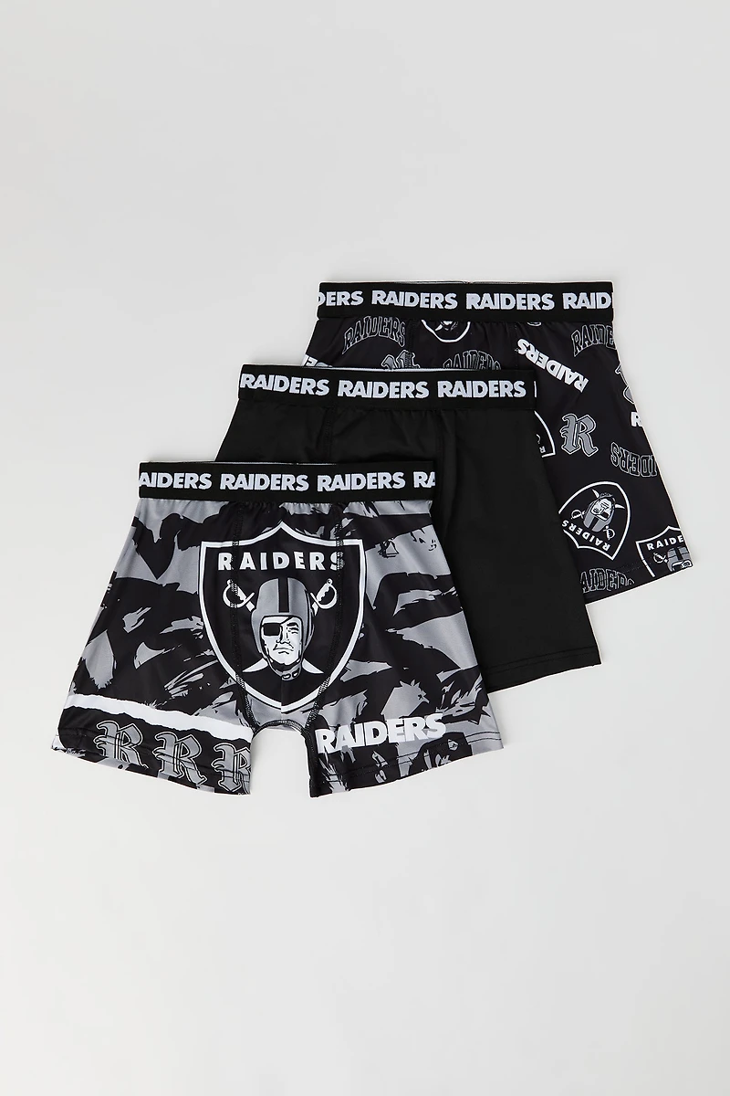 Caleçon à imprimé Las Vegas Raiders pour garçon (Paquet de 3)