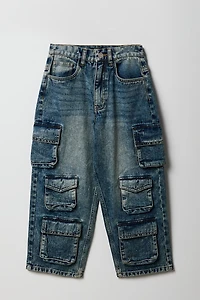 Boys 6-Pocket Baggy Cargo Jean