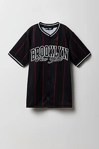 Boys Mesh Graphic Baseball Jersey