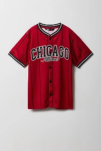 Boys Mesh Graphic Baseball Jersey