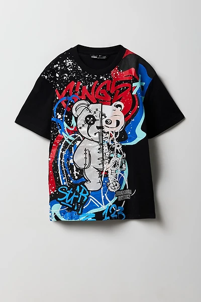 Boys Robot Embroidered T-Shirt