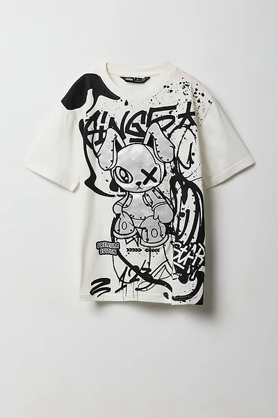 T-shirt avec motif brodé Robot pour garçon