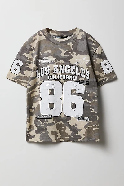 Boys Camo Graphic T-Shirt