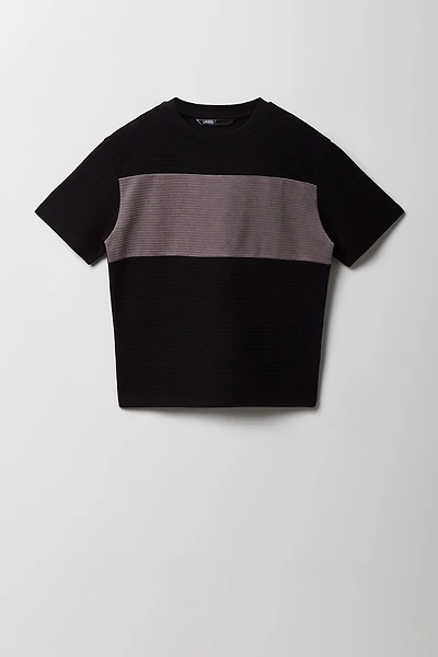 Boys Ottoman Ribbed Colourblock T-Shirt