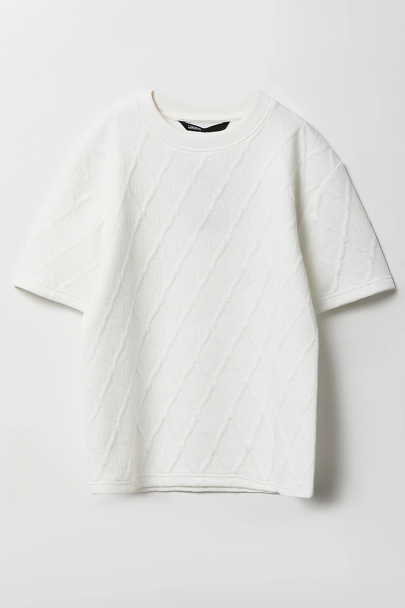 T-shirt texturé pour garçon