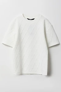 T-shirt texturé pour garçon