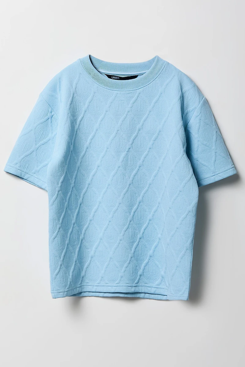 Boys Textured T-Shirt