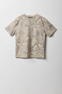 Boys Camo Crewneck T-Shirt