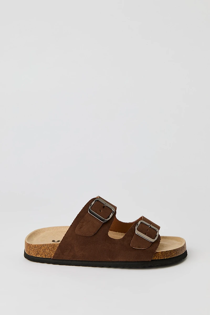 Sandales avec semelles en liège et boucle double pour garçon