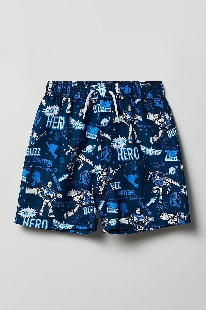 Boys Buzz Lightyear Print Swim Short