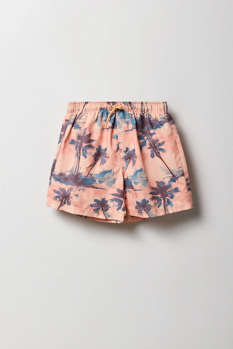 Boys Tropical Printed Swim Short