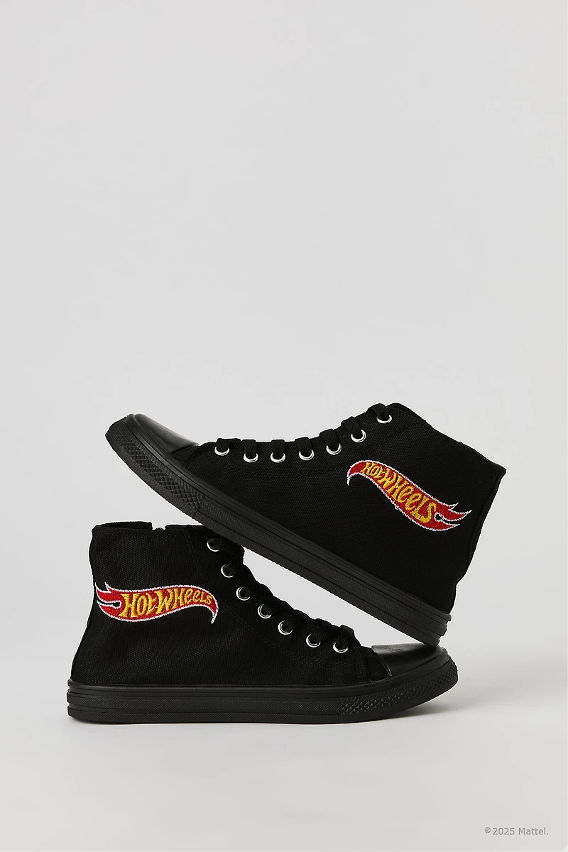 Hot Wheels™ Boys Embroidered High Top Lace Up Sneaker