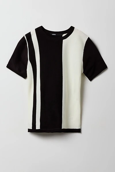 Boys Colourblock Knit T-Shirt